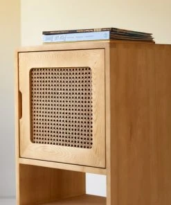 Tikamoon Bibliothèque Basse Enfant En Orme Massif Et Cannage -Maisons du Monde boutique bibliotheque basse enfant en orme massif et cannage 4