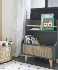Maisons Du Monde Bibliothèque Bébé Gris Anthracite Et Cannage En Rotin -Maisons du Monde boutique bibliotheque bebe gris anthracite et cannage en rotin 1000 13 24 215233 2