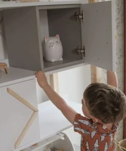 Bellamy Bibliothèque Blanc Gris -Maisons du Monde boutique bibliotheque blanc gris 2