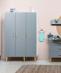 Bopita Bibliothèque Blanc Gris -Maisons du Monde boutique bibliotheque blanc gris 9