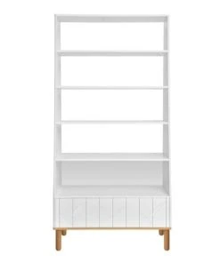 Bellamy Bibliothèque Blanc Naturel