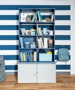 VOX Bibliothèque Bleu -Maisons du Monde boutique bibliotheque bleu 2