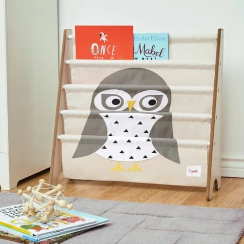 3 Sprouts Bibliothèque En Tissu Chouette 4 3 Sprouts Bibliothèque En Tissu Chouette - Image 2