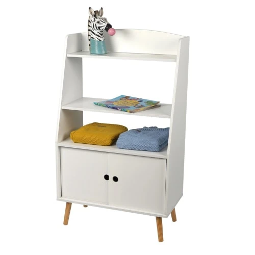 Fornord Bibliothèque Enfant 3 étagères 2 Portes 4 Fornord Bibliothèque Enfant 3 étagères 2 Portes – Image 2