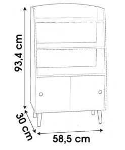 Fornord Bibliothèque Enfant 3 étagères 2 Portes 11 Fornord Bibliothèque Enfant 3 étagères 2 Portes -Maisons du Monde boutique bibliotheque enfant 3 etageres 2 portes 4