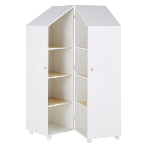 Maisons Du Monde Bibliothèque Enfant à Roulettes Blanche 5 Maisons Du Monde Bibliothèque Enfant à Roulettes Blanche - Image 3