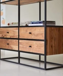 Tikamoon Bibliothèque Enfant En Acacia Massif Et Métal 11 Tikamoon Bibliothèque Enfant En Acacia Massif Et Métal -Maisons du Monde boutique bibliotheque enfant en acacia massif et metal 4