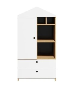 Bellamy Bibliothèque Maison Blanc Naturel -Maisons du Monde boutique bibliotheque maison blanc naturel 5