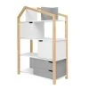 Bellamy Bibliothèque Maison Gris Blanc -Maisons du Monde boutique bibliotheque maison gris blanc