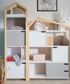 Bellamy Bibliothèque Maison Gris Blanc 9 Bellamy Bibliothèque Maison Gris Blanc -Maisons du Monde boutique bibliotheque maison gris blanc 7