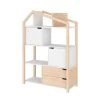 Bellamy Bibliothèque Maison Naturel Blanc -Maisons du Monde boutique bibliotheque maison naturel blanc