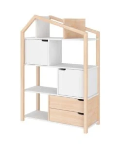 Bellamy Bibliothèque Maison Naturel Blanc