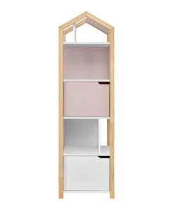 Bellamy Bibliothèque Maison Rose Blanc -Maisons du Monde boutique bibliotheque maison rose blanc 3