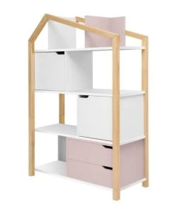 Bellamy Bibliothèque Maison Rose Blanc