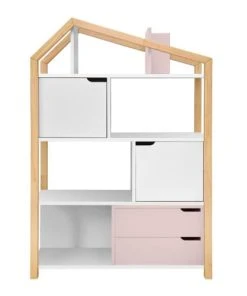 Maisons du Monde boutique -Maisons du Monde boutique bibliotheque maison rose blanc 5