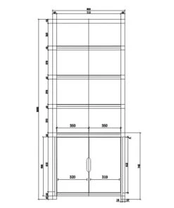 Vipack Bibliothèque Noir Naturel -Maisons du Monde boutique bibliotheque noir naturel 2