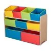 Delta Children Bibliothèque Organiseur 9 Cases En Bois Clair Et Multicolore -Maisons du Monde boutique bibliotheque organiseur 9 cases en bois clair et multicolore 1
