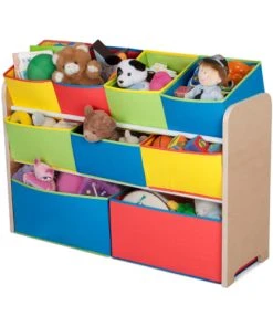 Delta Children Bibliothèque Organiseur 9 Cases En Bois Clair Et Multicolore -Maisons du Monde boutique bibliotheque organiseur 9 cases en bois clair et multicolore 2