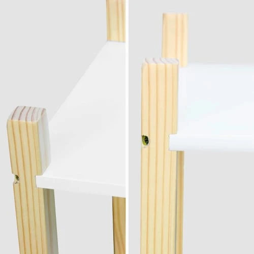 Alice's Garden Bibliothèque Pour Enfant à Trois Niveaux Naturel Blanc 7 Alice's Garden Bibliothèque Pour Enfant à Trois Niveaux Naturel Blanc – Image 5