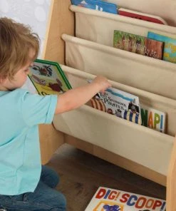KidKraft Bibliothèque Pour Enfant En Tissu Et Bois Coloris Naturel -Maisons du Monde boutique bibliotheque pour enfant en tissu et bois coloris naturel 4