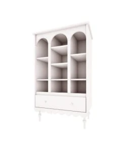 Lignea Kids Bibliothèque Romantique En Bois Blanc