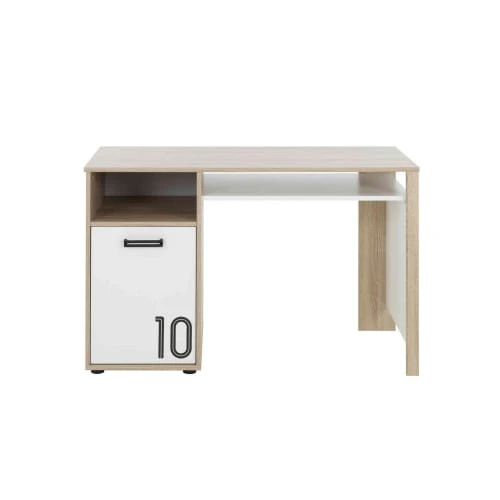 Terre De Nuit Bureau 1 Porte En Bois Imitation Chêne Clair Et Blanc 3 Terre De Nuit Bureau 1 Porte En Bois Imitation Chêne Clair Et Blanc