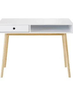 Maisons Du Monde Bureau 1 Tiroir Blanc