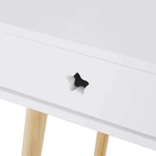 Maisons Du Monde Bureau 1 Tiroir Blanc 7 Maisons Du Monde Bureau 1 Tiroir Blanc – Image 5