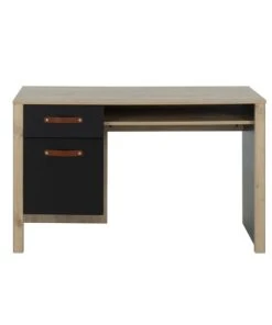 GAMI Bureau 1 Tiroir Chêne Noir