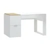 CALICOSY Bureau 140 Cm Avec Rangements - Blanc 1 CALICOSY Bureau 140 Cm Avec Rangements - Blanc -Maisons du Monde boutique bureau 140 cm avec rangements blanc