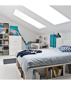 CALICOSY Bureau 140 Cm Avec Rangements - Blanc -Maisons du Monde boutique bureau 140 cm avec rangements blanc 5