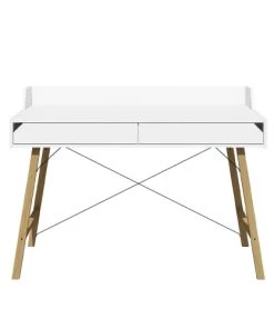 Bellamy Bureau 2 Tiroirs Blanc