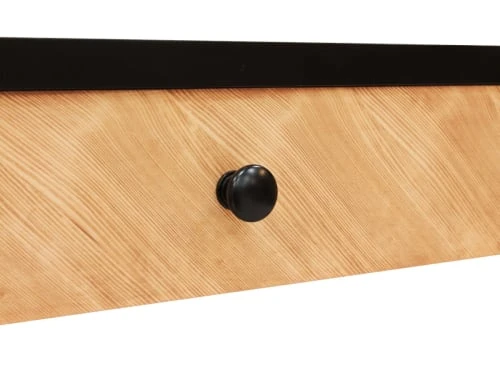 Bopita Bureau 2 Tiroirs Noir Naturel Naturel 7 Bopita Bureau 2 Tiroirs Noir Naturel Naturel – Image 5