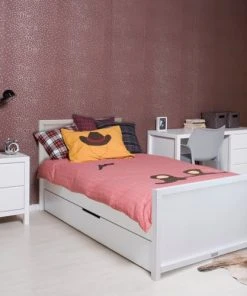 Bopita Bureau 3 Tiroirs Blanc -Maisons du Monde boutique bureau 3 tiroirs blanc 2