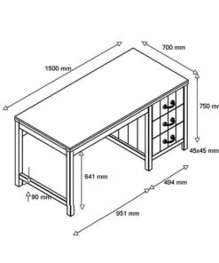 Vipack Bureau Blanc 8 Vipack Bureau Blanc -Maisons du Monde boutique bureau blanc 9