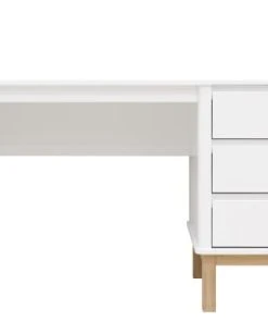 Bopita Bureau Blanc/chêne En MDF Et Chêne