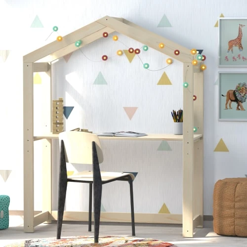 Weber Industries Bureau Cabane Woody Naturel Et Blanc 6 Weber Industries Bureau Cabane Woody Naturel Et Blanc – Image 4