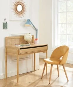 Baita Bureau Cannage Rotin Et Effet Bois 1 Tiroir 9 Baita Bureau Cannage Rotin Et Effet Bois 1 Tiroir -Maisons du Monde boutique bureau cannage rotin et effet bois 1 tiroir 1