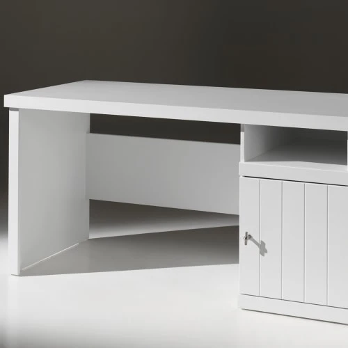 Terre De Nuit Bureau En Bois Blanc 4 Terre De Nuit Bureau En Bois Blanc – Image 2