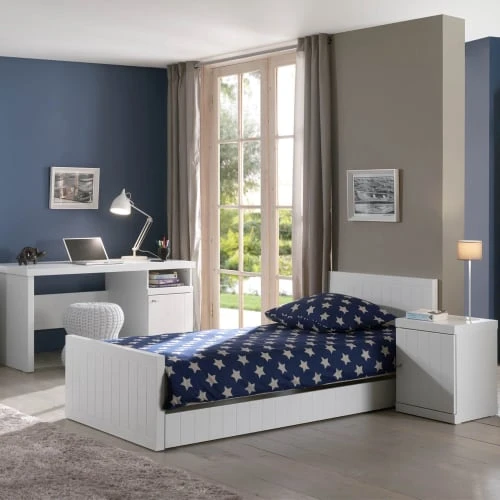 Terre De Nuit Bureau En Bois Blanc 5 Terre De Nuit Bureau En Bois Blanc – Image 3