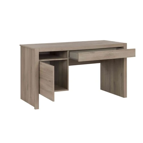 Terre De Nuit Bureau En Bois Imitation Chêne Clair 4 Terre De Nuit Bureau En Bois Imitation Chêne Clair - Image 2