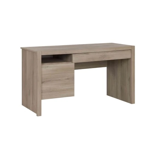 Terre De Nuit Bureau En Bois Imitation Chêne Clair 3 Terre De Nuit Bureau En Bois Imitation Chêne Clair