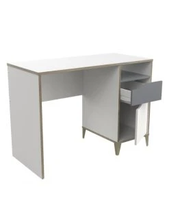 CALICOSY Bureau Enfant 1 Porte 1 Tiroir, Blanc Et Gris - L106,6 Cm 11 CALICOSY Bureau Enfant 1 Porte 1 Tiroir, Blanc Et Gris - L106,6 Cm -Maisons du Monde boutique bureau enfant 1 porte 1 tiroir blanc et gris l106 6 cm 3