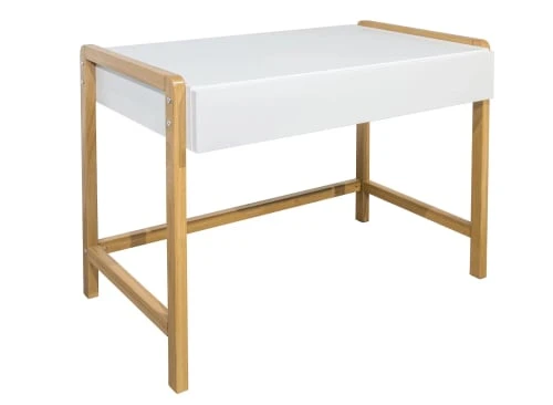 Nateo Concept Bureau Enfant 1 Tiroir Blanc Et Chêne 4 Nateo Concept Bureau Enfant 1 Tiroir Blanc Et Chêne – Image 2