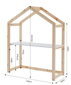 Baita Bureau Enfant Cabane Blanc évolutif -Maisons du Monde boutique bureau enfant cabane blanc evolutif 2