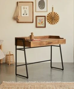 Tikamoon Bureau Enfant En Manguier Massif Et Métal -Maisons du Monde boutique bureau enfant en manguier massif et metal 3