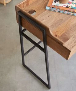 Tikamoon Bureau Enfant En Manguier Massif Et Métal -Maisons du Monde boutique bureau enfant en manguier massif et metal 4