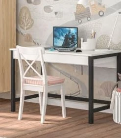 WNM Group Bureau Enfant En Pin Massif 100x50 Noir -Maisons du Monde boutique bureau enfant en pin massif 100x50 noir 1