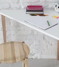 WNM Group Bureau Enfant En Pin Massif 114x85 Blanc -Maisons du Monde boutique bureau enfant en pin massif 114x85 blanc 3