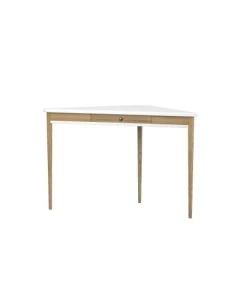 WNM Group Bureau Enfant En Pin Massif 115x85 Blanc